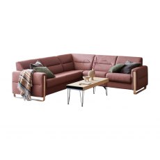 Stressless Fiona Corner Sofa With A Wooden Arm