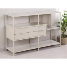 York Grey Bookcase Low with drawers York Grey Bookcase Low with drawers