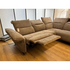 Modena Corner Sofa with 1 Electric Recliner Clearance