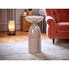 Libbey Pink Lamp Table