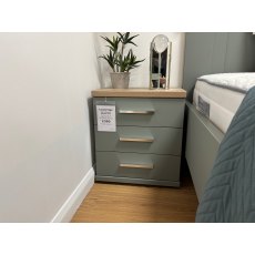 Cambridge Double Bed, Big Softy Mattress and 2 Bedside Chests Clearance