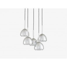 Ligne Roset Chrome Bell Suspended Ceiling Light Ligne Roset Chrome Bell Suspended Ceiling Light