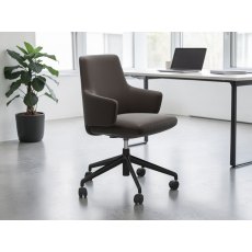 Stressless Vanilla Home Office Low Back With Arms Chair
