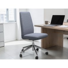 Stressless Vanilla Home Office High Back Without Arms Chair