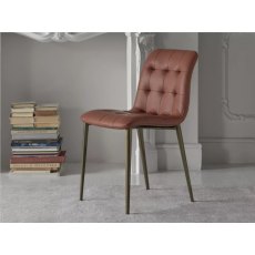 Kuga Slim Metal Leg Dining Chair By Bontempi Kuga Slim Metal Leg Dining Chair By Bontempi