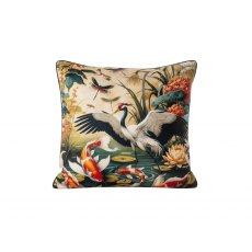 Orient 2 Birds and Koi Pond Cushion