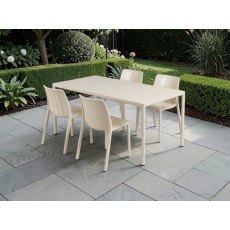 Piave Table and 4 Tiberina Chair set Piave Table and 4 Tiberina Chair set
