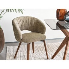 Anime Swivel Chair With Wooden Legs By Calligaris