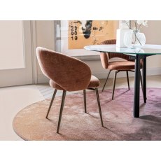 Anime Swivel Chair With Metal Legs By Calligaris