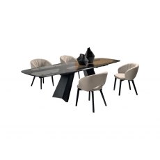 Icaro Extending Glass Top Table By Calligaris