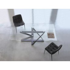 Millennium Glass Top Dining Tables By Bontempi Millennium Glass Top Dining Tables By Bontempi