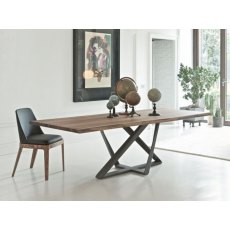 Millennium Wood Top Dining Tables By Bontempi Millennium Wood Top Dining Tables By Bontempi
