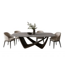 Bach Fixed Barrel Ceramic Table Bach Fixed Barrel Ceramic Table
