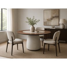 Botero Ker-Wood Round Table By Cattelan Italia