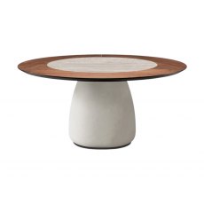 Botero Ker-Wood Round Table By Cattelan Italia