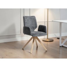 Venjakob Q404 Arnd Wooden Leg Chair With Arms