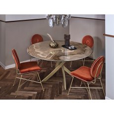 Barone Supermarble Round Table By Bontempi
