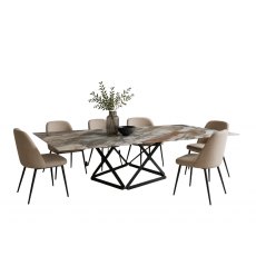 Delta Large Extending Rectangular Table By Bontempi