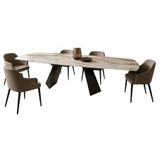 Fiandre Barrel Extending Table By Bontempi