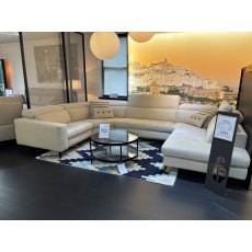 Martina Corner Sofa with 1 Electric Recliner Clearance