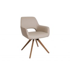 Ivy Wooden Leg Dining Chair Leather Ivy Wooden Leg Dining Chair Leather