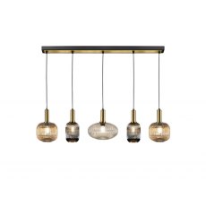 Nyla 5 Lights In A Line Pendent Nyla 5 Lights In A Line Pendent