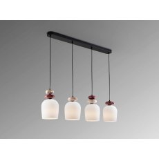 Dahlia 4 In A Row Pendant Light