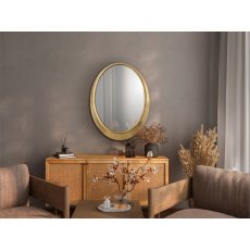 Arlo Oval Gold Mirror