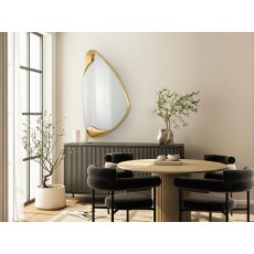 Delilah Triangle Gold Mirror
