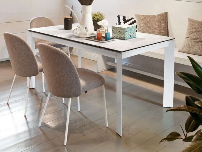Connubia Baron Extending table 130x85cms with a Ceramic top by Connubia