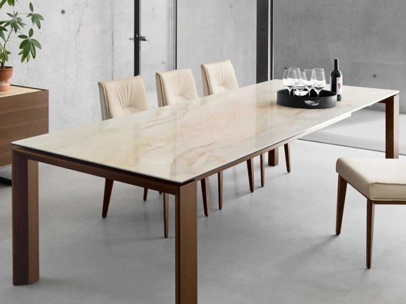 Calligaris Omnia Ceramic Extending Table 220x100cms By Calligaris