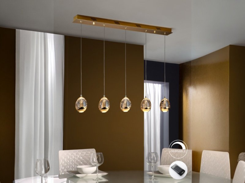 Beadle Crome Interiors Catania 5 Light Dimmable Pendent Bar