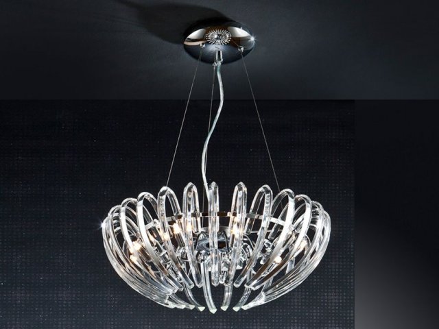 Beadle Crome Interiors Temple Large Chrome Suspended Ceiling Light