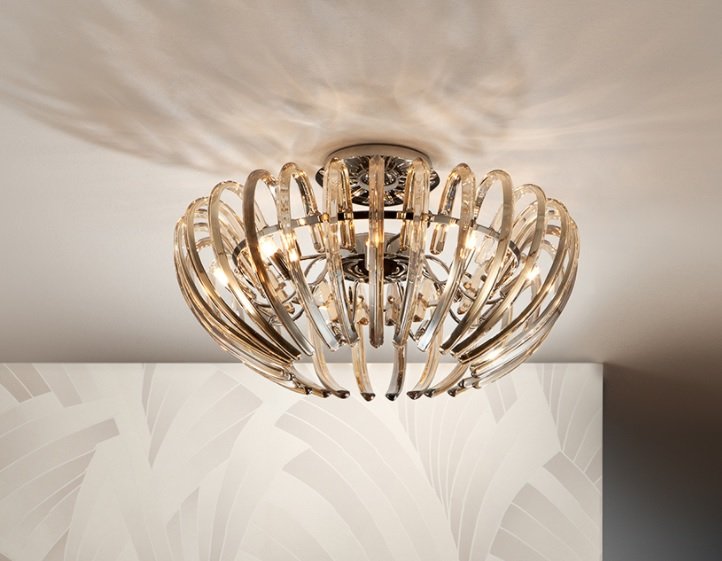 Beadle Crome Interiors Temple Champagne Ceiling Light