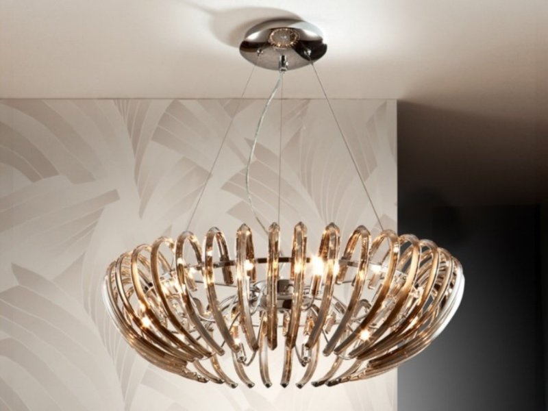Beadle Crome Interiors Temple Champagne Suspened Ceiling Light