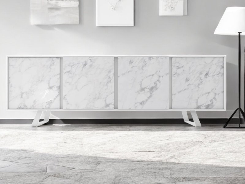 Calligaris Secret Sideboard with 4 doors in Ceramic By Calligaris