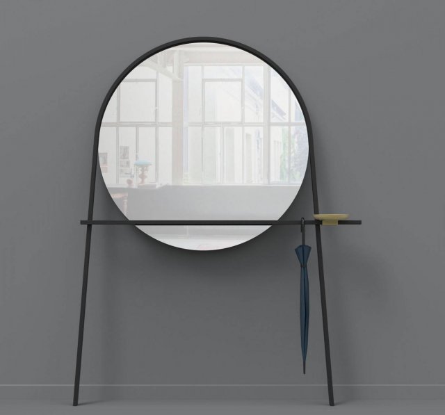 Ligne Roset Geoffrey Wall Mirror and Coat Stand