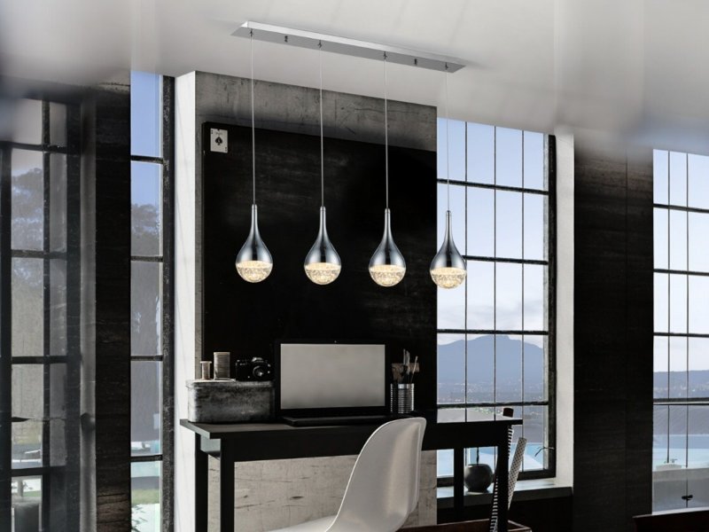 Beadle Crome Interiors Dinant 4 Bar Pendant Ceiling Light