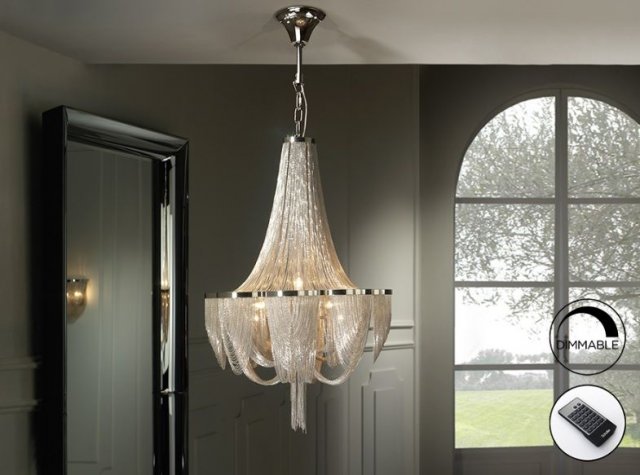 Beadle Crome Interiors Nash Ceiling 10 Light Lamp Dimmable