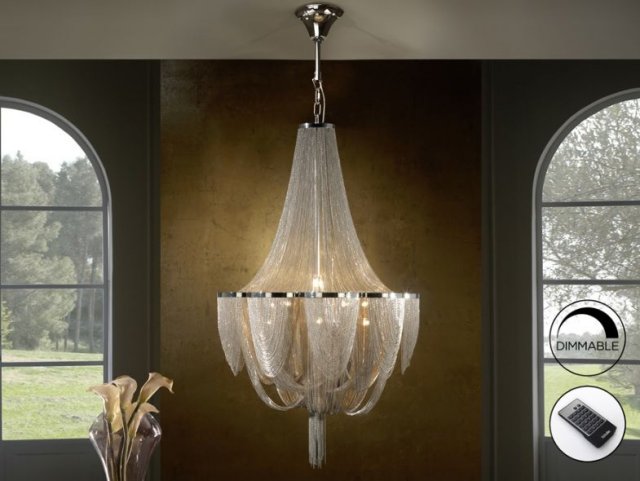 Beadle Crome Interiors Nash Ceiling 12 Light Lamp Dimmable