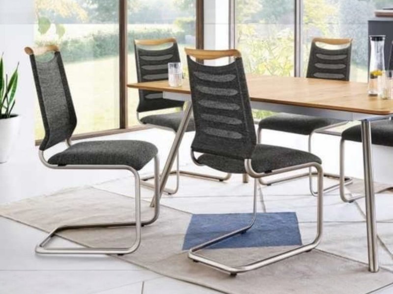 Venjakob Venjakob Lilli Plus Dining Chair With a Striped Optic Back