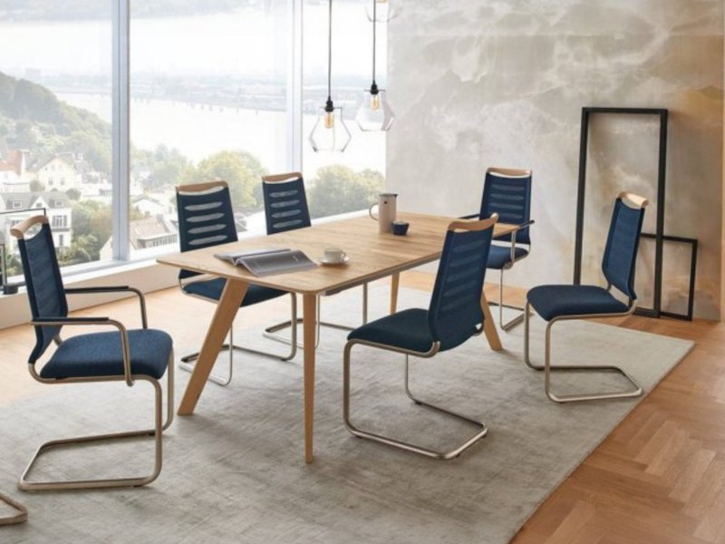 Venjakob Venjakob Lilli Plus Armchair With a Striped Optic Back