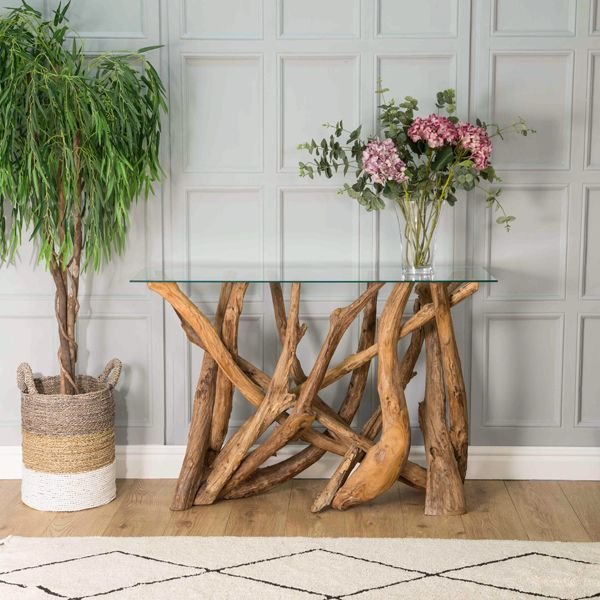 Beadle Crome Interiors Special Offers Natural Teak Root Console Table