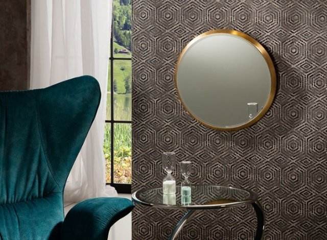 Beadle Crome Interiors Audrey Gold Mirror