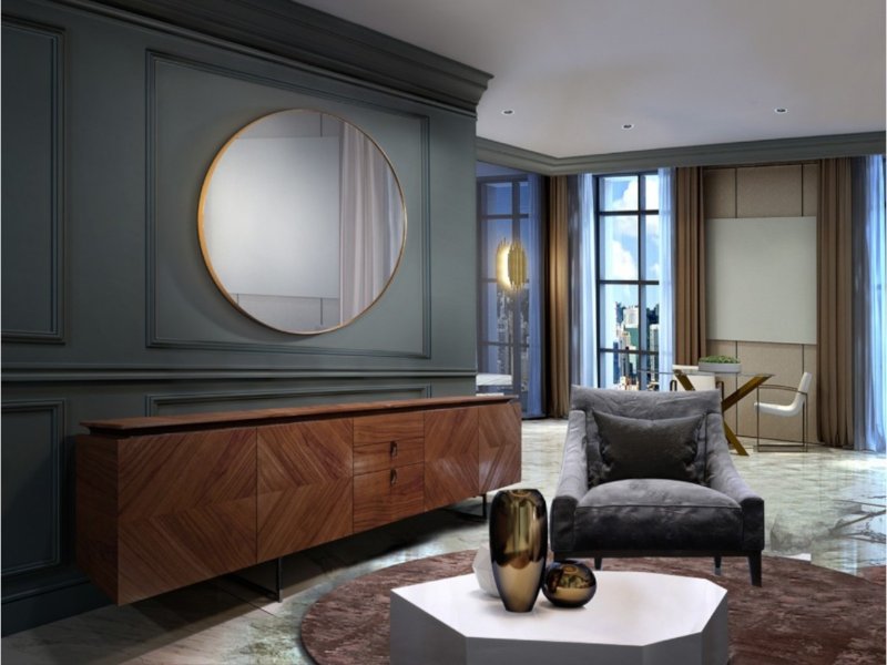 Beadle Crome Interiors Odessa Round Mirror