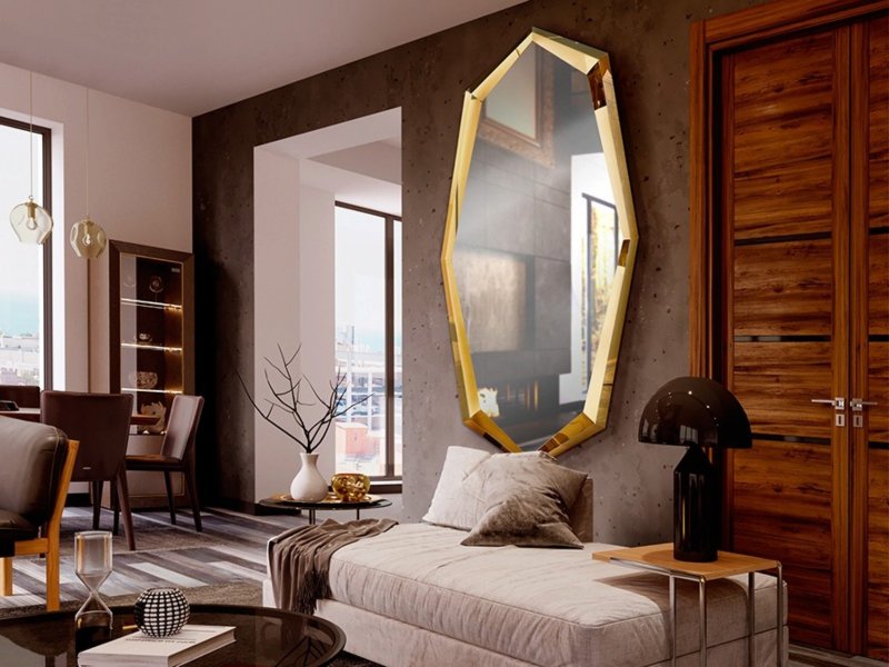 Beadle Crome Interiors Capital Gold Mirror
