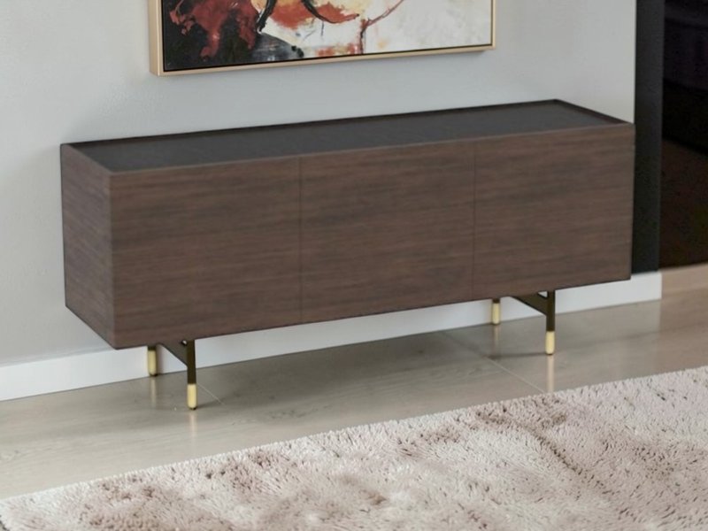 Calligaris Horizon 3 Door Sideboard. Ceramic Top 180cm Width By Calligaris