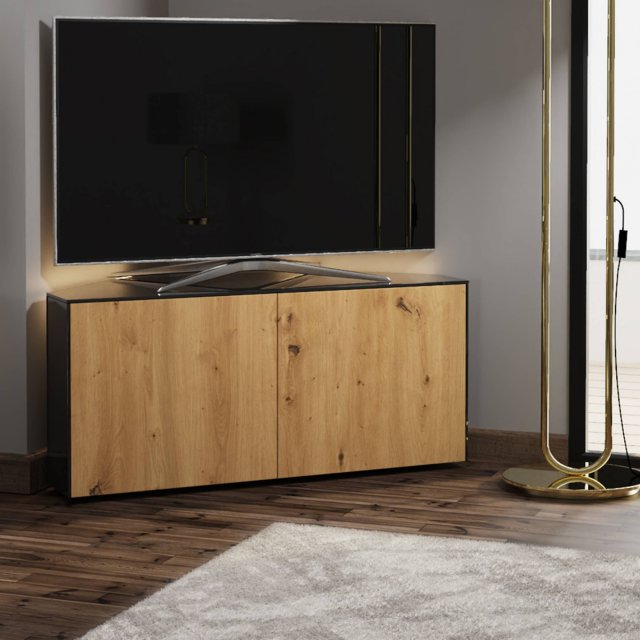 Beadle Crome Interiors Special Offers Access TV Corner Cabinet With Oak Doors