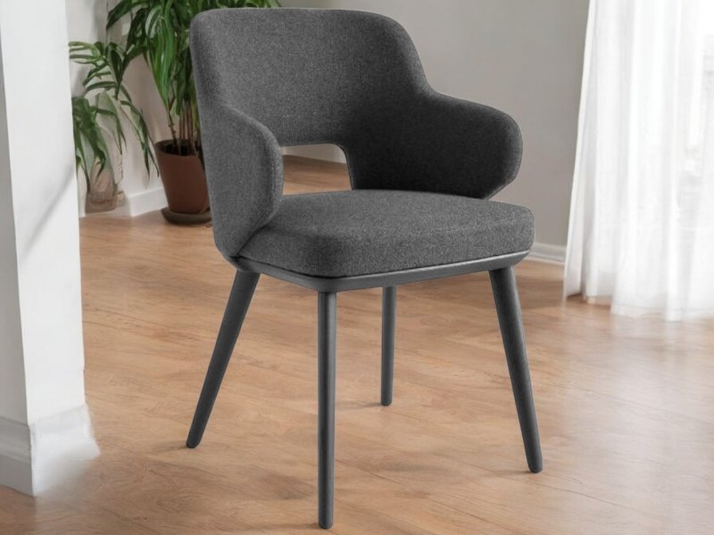 Calligaris Foyer CS2000-MTO Wooden Leg Dining Chair With Arms By Calligaris