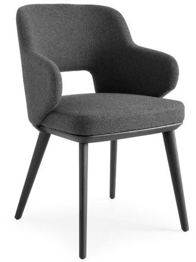 Calligaris Foyer CS2000-MTO Wooden Leg Dining Chair With Arms By Calligaris